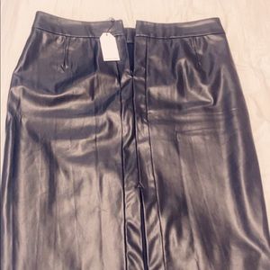 Universal Standard Leather Pencil skirt